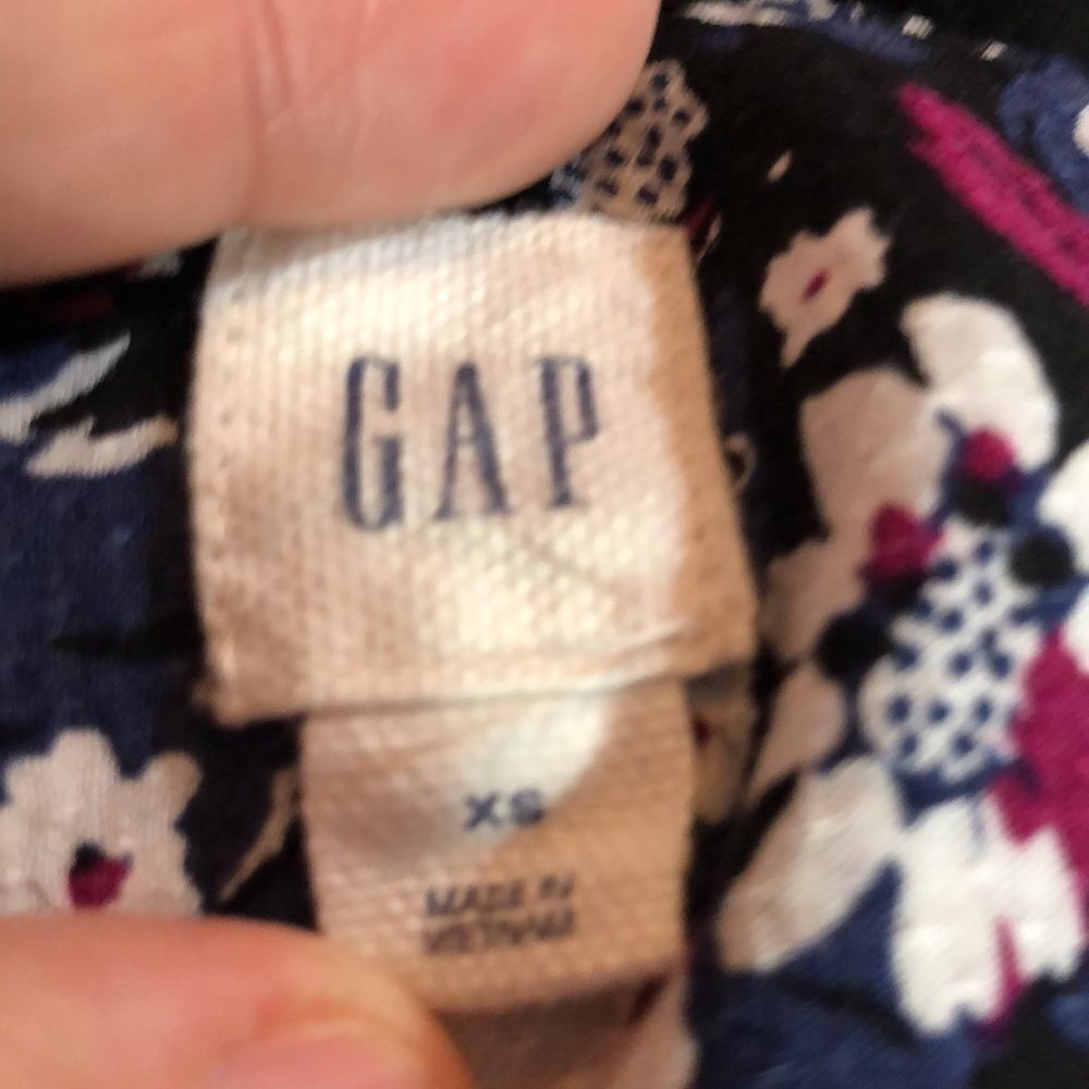 Gap Floral Blouse with Ruffled Neck and Long Sleeves - Picture 11 of 12